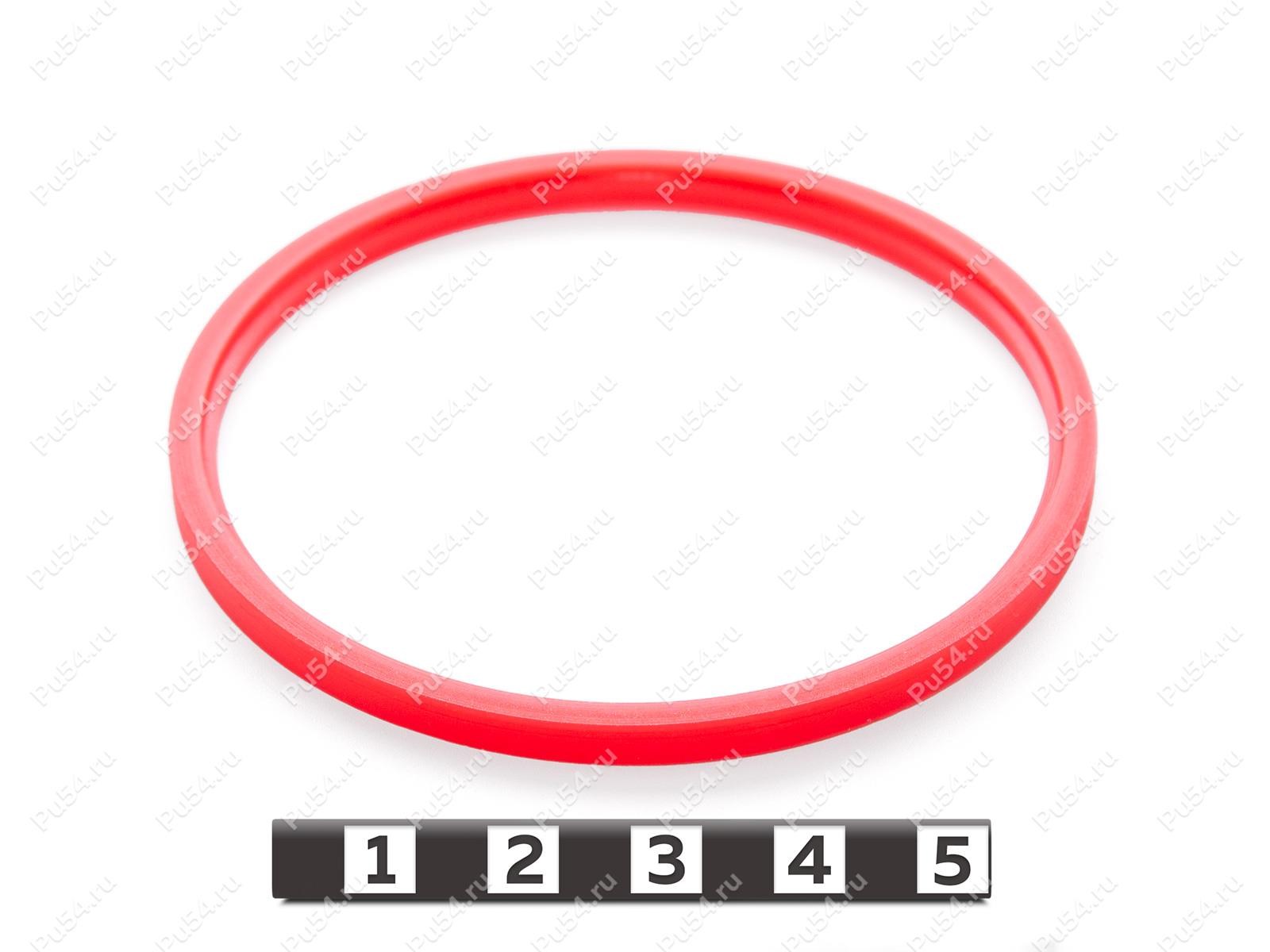 Грязесъемное кольцо РМ25.ИТ.J121-004.02, Código de product 33-78-380, Poliuretano, PU54/M92/красный, Imagen №1