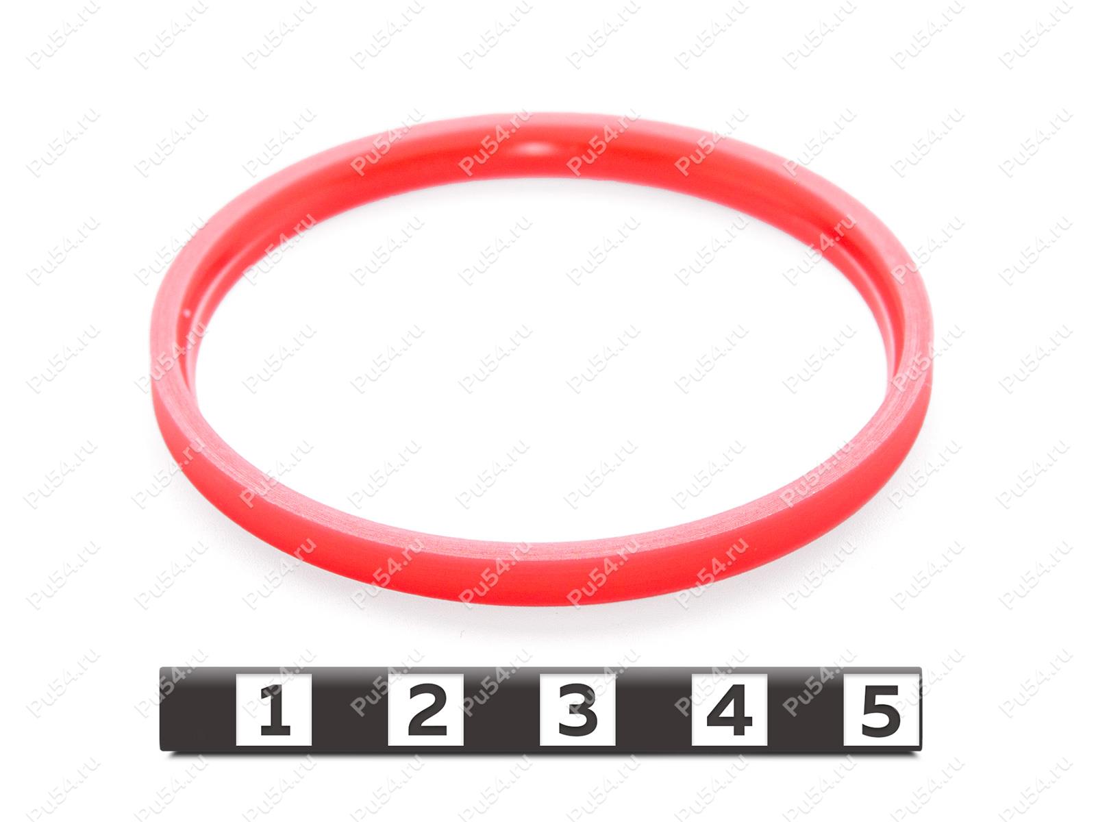 Грязесъемник РМ25.ИТ.J121-002.30 55,6*49*4, Código de product 33-78-381, Poliuretano, PU54/M92/красный, Imagen №1
