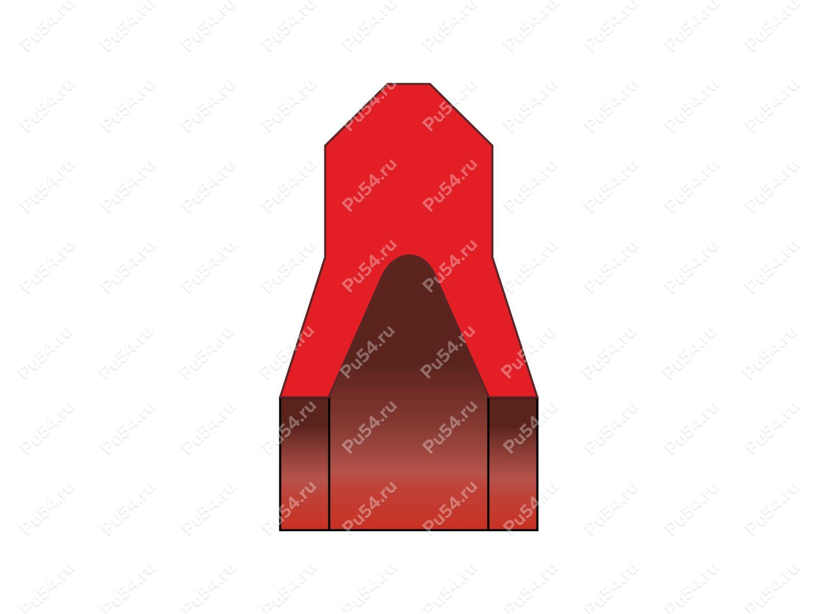 Уплотнение поршня 20x10x2.3 аналог KA20 N 890/20 193580 KA-ring KNORR (NPU-365), Código de product 70-08-967049, Poliuretano, PU54/M92/красный, Imagen №1