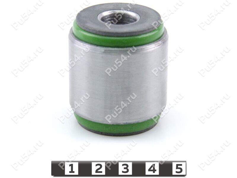 Lateral small control arm silent block, rear suspension (hub), pressed-in, Código de product 22-06-28381, Poliuretano, PU54/M80/verde, Imagen №1