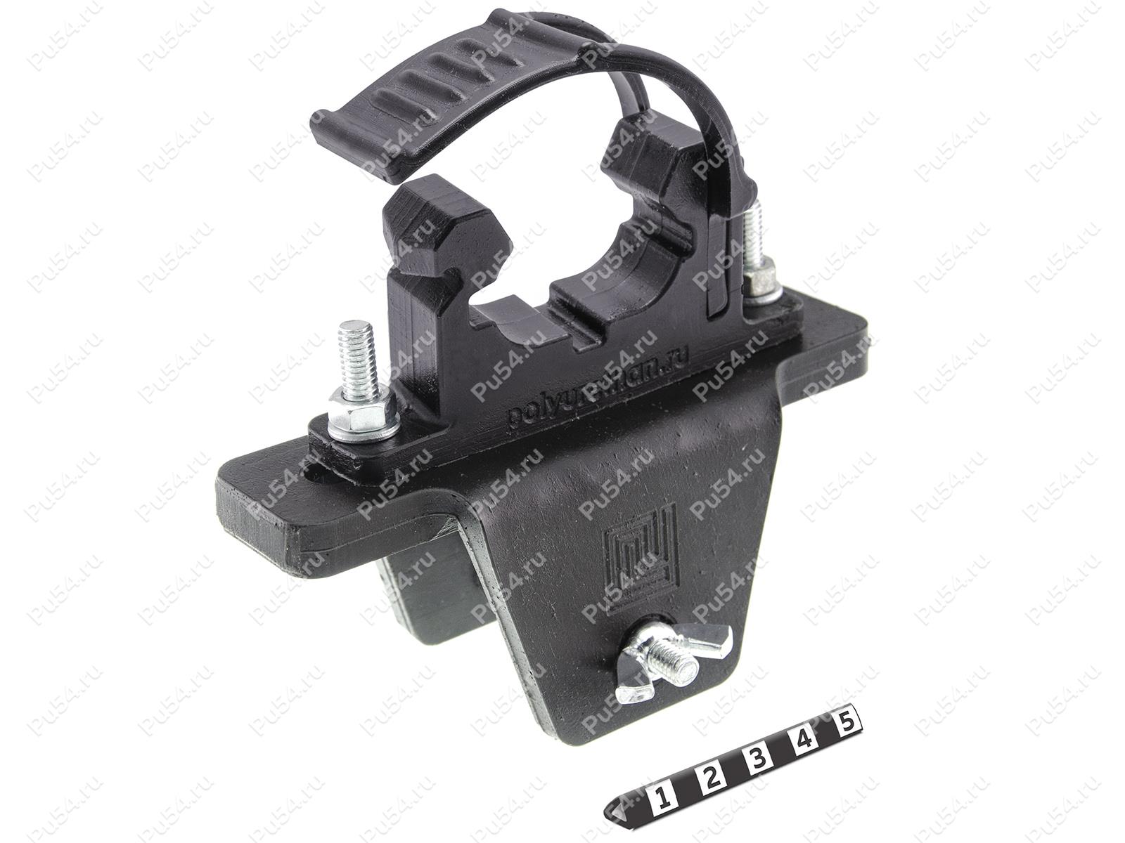 Montaje para hachas y objetos ovalados en el portaequipajes / rieles del techo, Código de product 33-20-010978, Poliuretano, negro, Imagen №1
