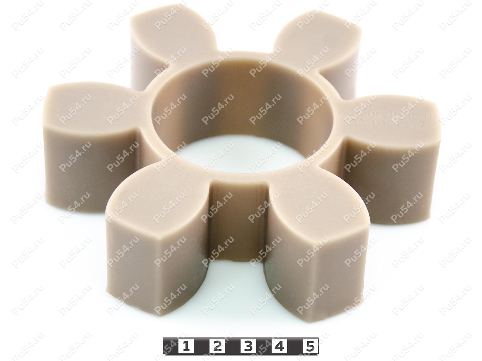 Piñón de acoplamiento elástico 133*61*35, Código de product 33-01-1177, Poliuretano, PU54/M92/красный, Imagen №1