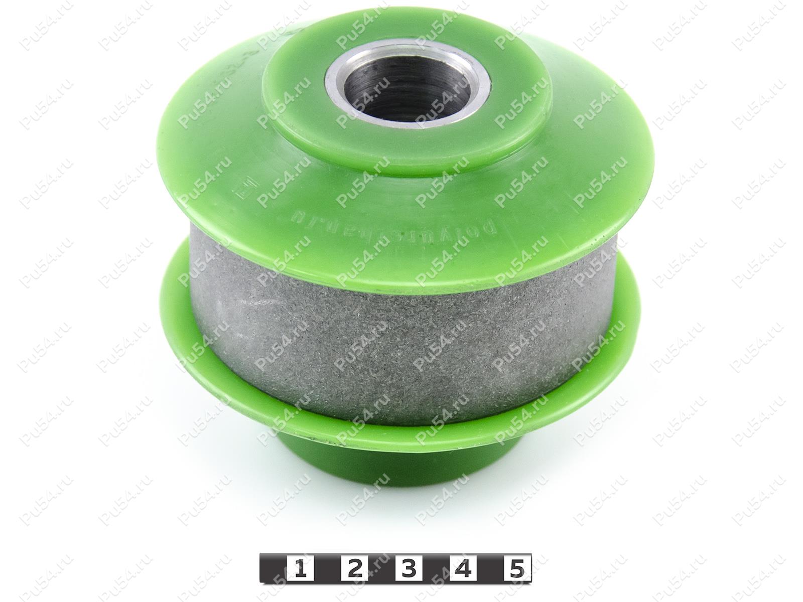 Lateral rod silent block, front suspension (sectional), Código de product 1-16-562, Poliuretano, PU54/M80/verde, Imagen №1