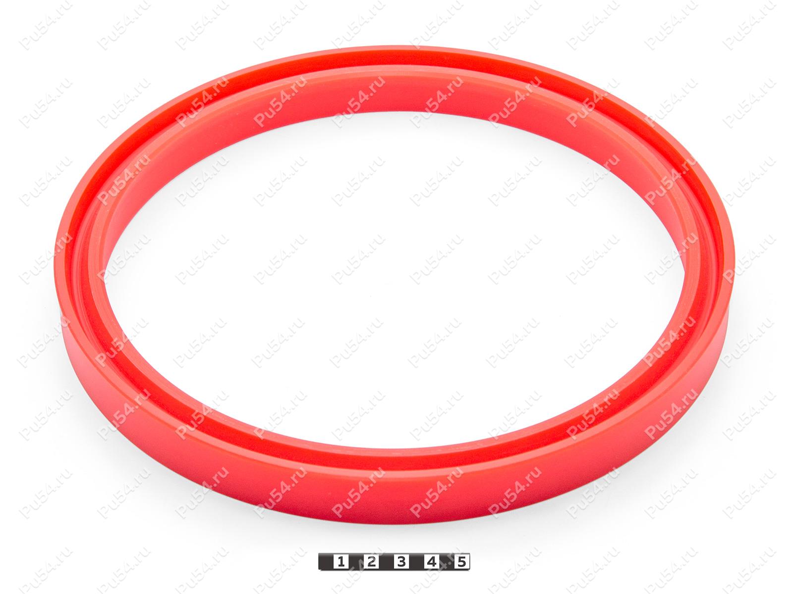 Уплотнение штока В3 219-250-22,7, Código de product 33-78-239, Poliuretano, PU54/M92/красный, Imagen №1