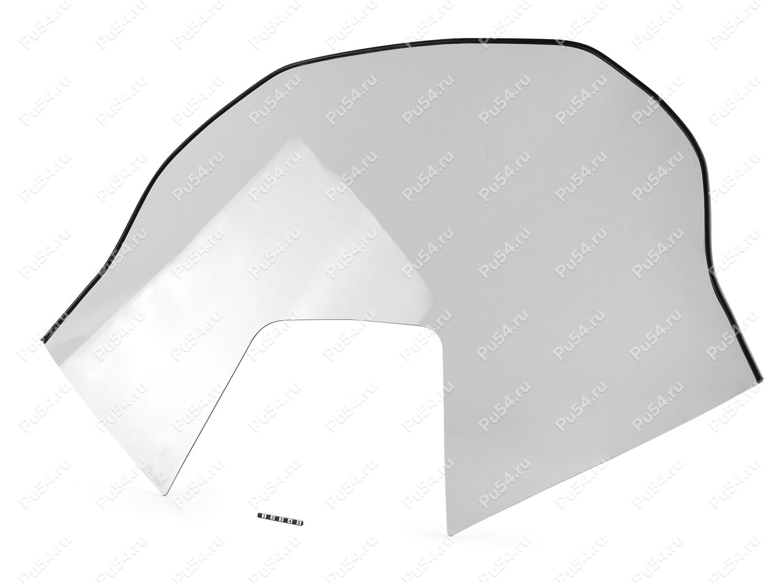 Snowmobile windshield, BURAN, with hole for headlight, Código de product 50-44-408Pc, Poliuretano, Imagen №1