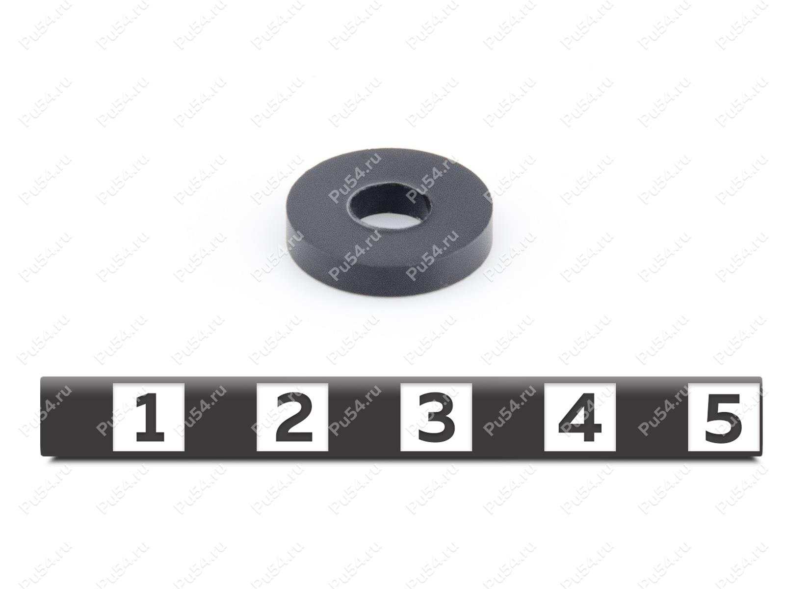 Малая шайба 15*6*3 для установки кронштейна стекла 50-44-700, Código de product 50-00-7002, Poliuretano, черный 15*6*3*POM, Imagen №1