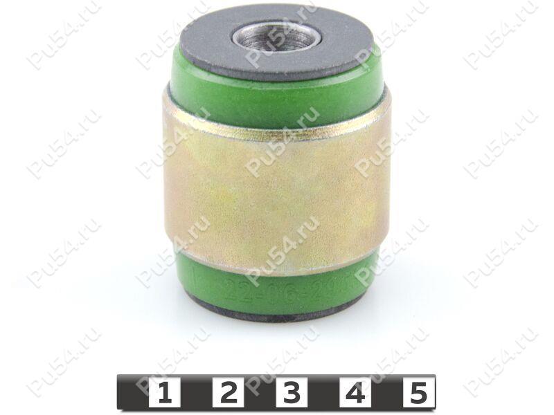 Buje de horquilla superior de la suspensión trasera, a la carrocería, presionado, Código de product 22-06-29531, Poliuretano, PU54/M80/verde, Imagen №1