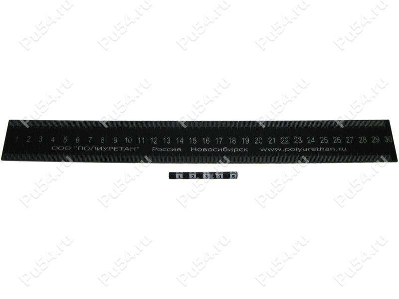 Plastic ruler, Código de product 56-01-041, Poliuretano, incoloro, Imagen №1