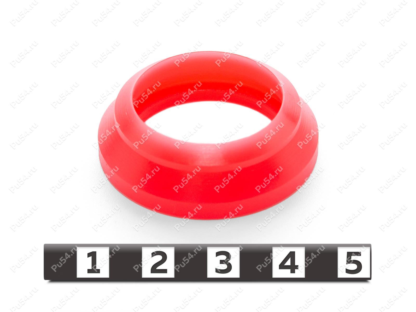 Уплотнение 36*25*12, Código de product 33-78-123, Poliuretano, PU54/M92/красный, Imagen №1
