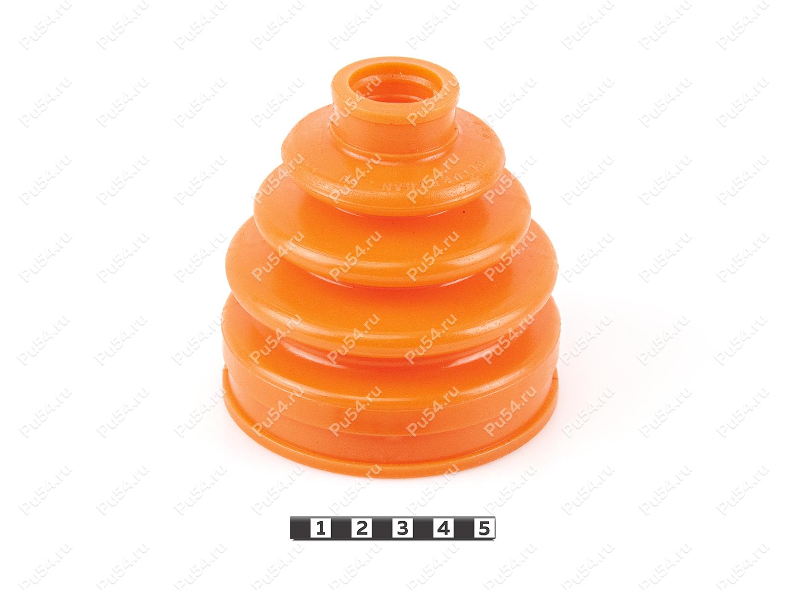 CV-joint dust boot (outer), front suspension, Código de product 1-05-021, Poliuretano, PU54/E72/rojo, Imagen №1