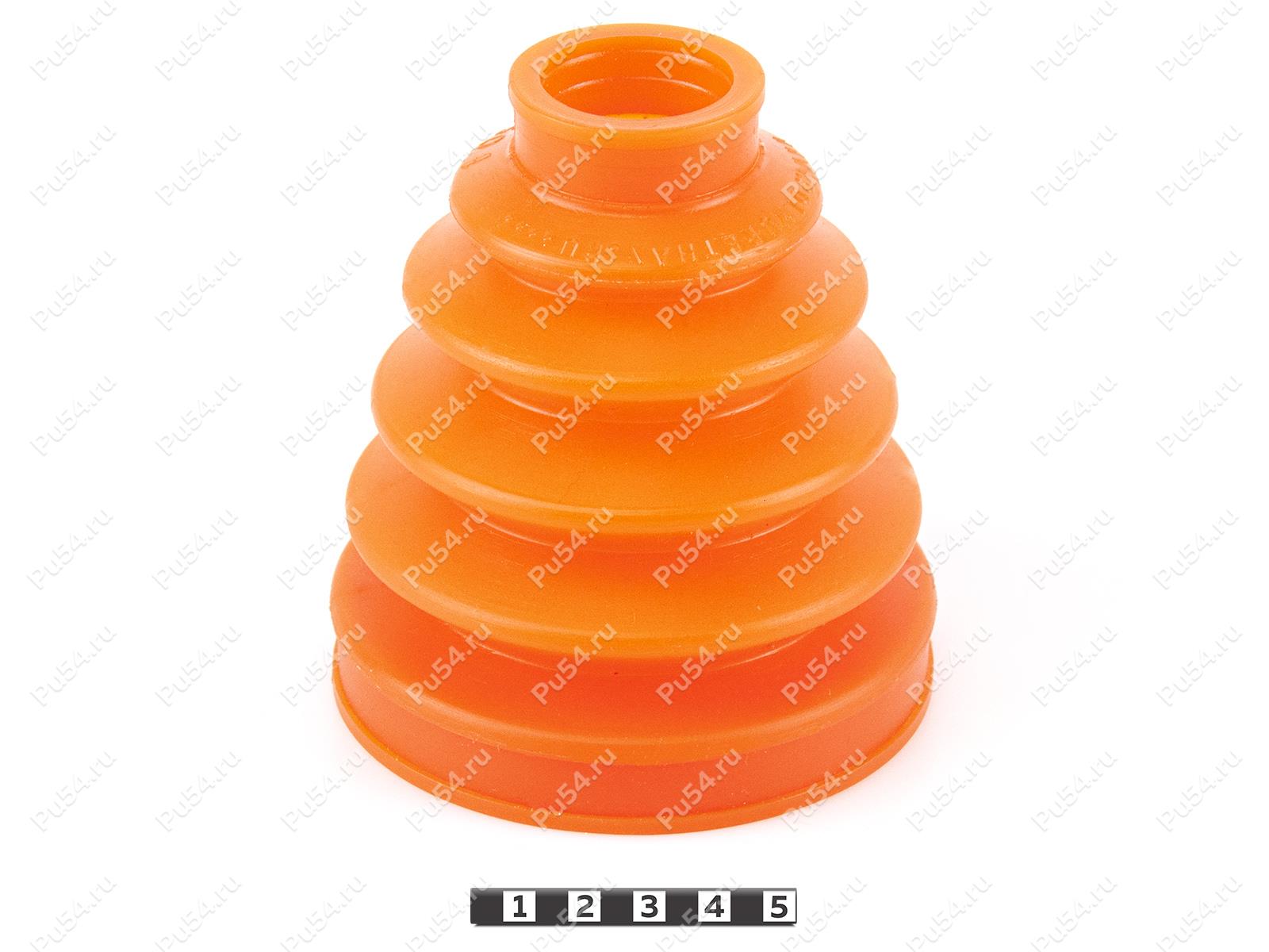 CV-joint dust boot (outer), front suspension, Código de product 1-05-023, Poliuretano, PU54/E72/rojo, Imagen №1
