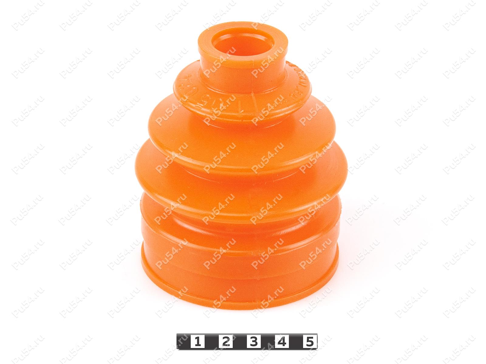 CV-joint dust boot (outer), front suspension, Código de product 1-05-024, Poliuretano, PU54/E72/rojo, Imagen №1