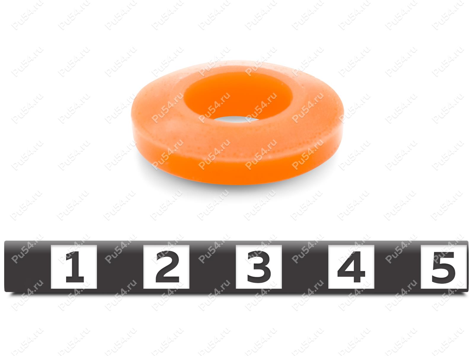 Pin bush coupling replacement ring K2, Código de product 33-01-037-K2, Poliuretano, PU54i/K72/темно-оранжевый, Imagen №1