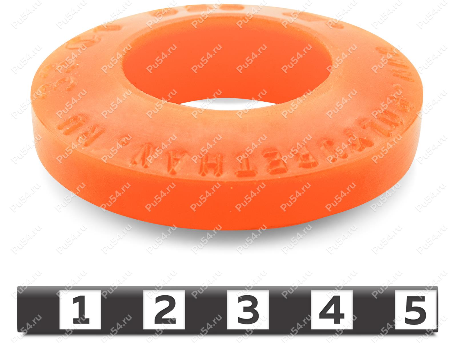 Pin bush coupling replacement ring K5, Código de product 33-01-023-K5, Poliuretano, PU54/M72/оранжевый, Imagen №1