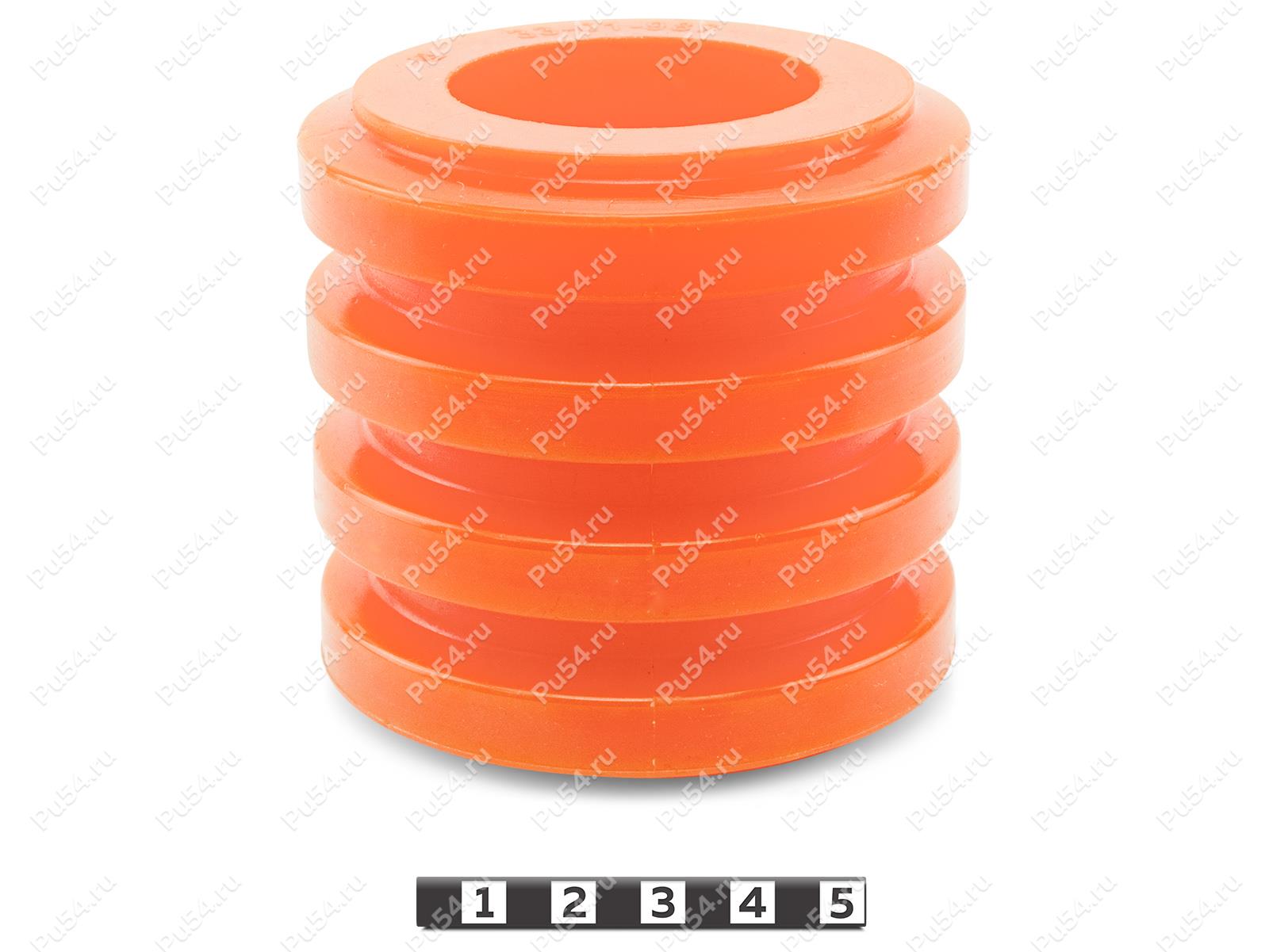 Pin bush coupling replacement bush (D 82.5 x d 45,9 x H 80), Código de product 33-01-987, Poliuretano, PU54/M72/оранжевый, Imagen №1