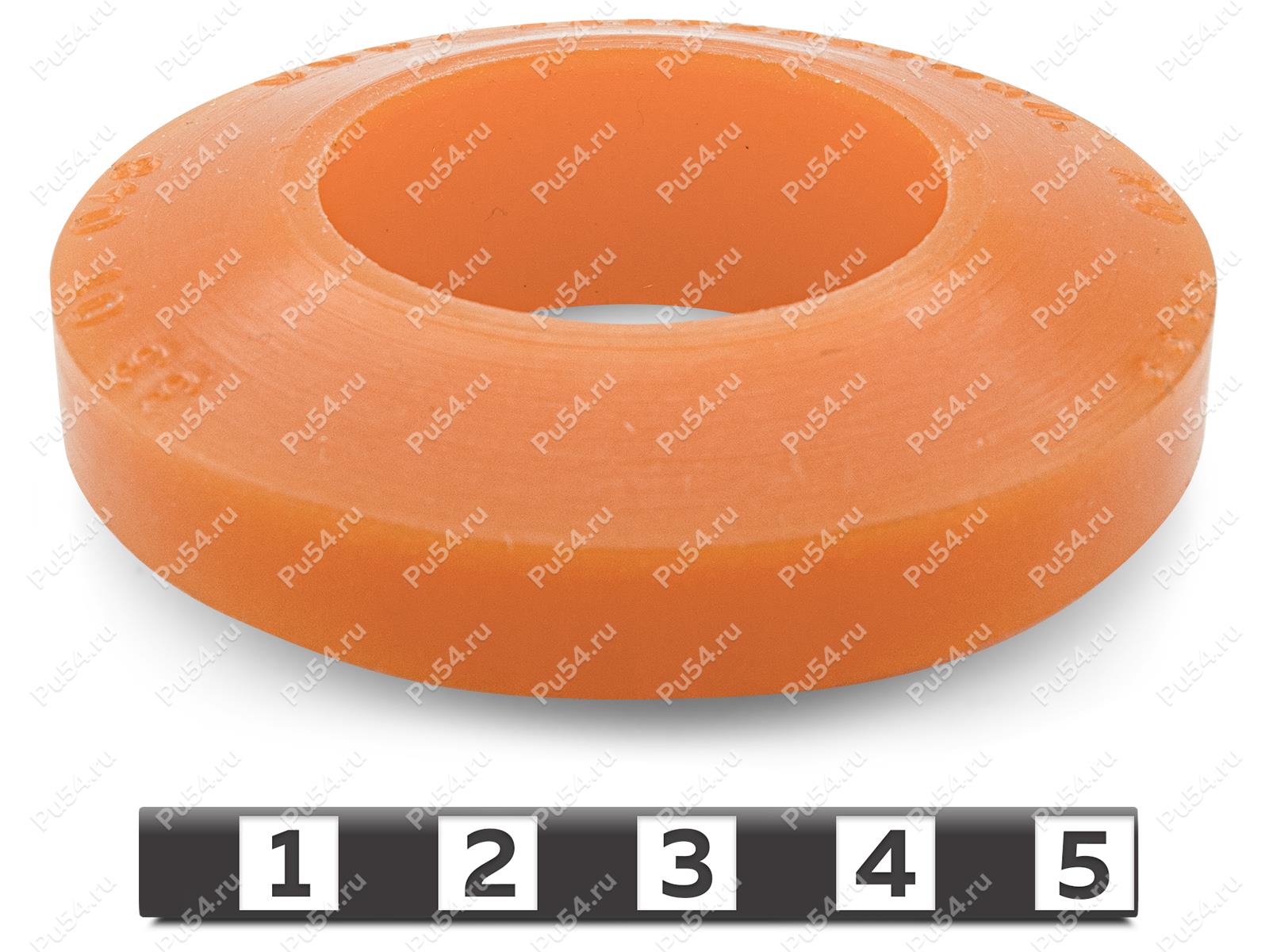 Pin bush coupling replacement ring K6, Código de product 33-01-048-K6, Poliuretano, PU54/M72/оранжевый, Imagen №1