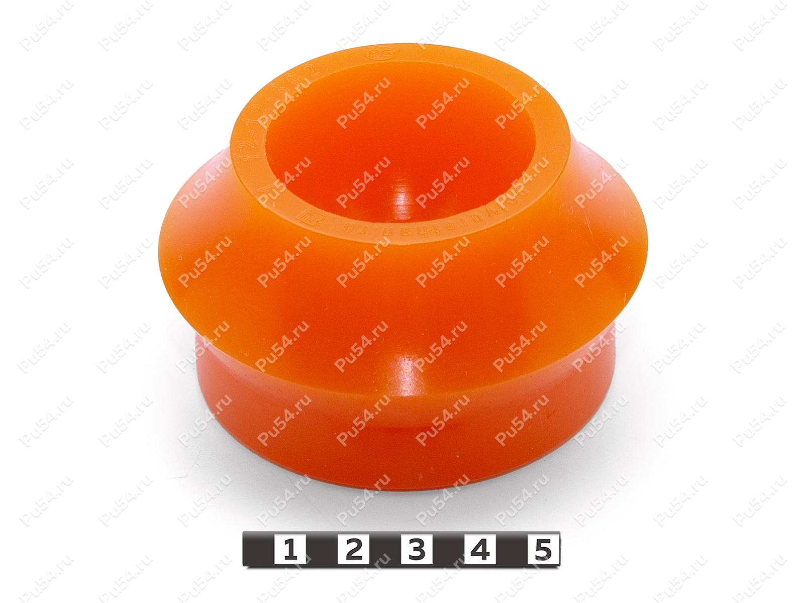 Подушка кузова верхняя (эластичная часть), Código de product 12-12-302, Poliuretano, PU54/M72/оранжевый, Imagen №1