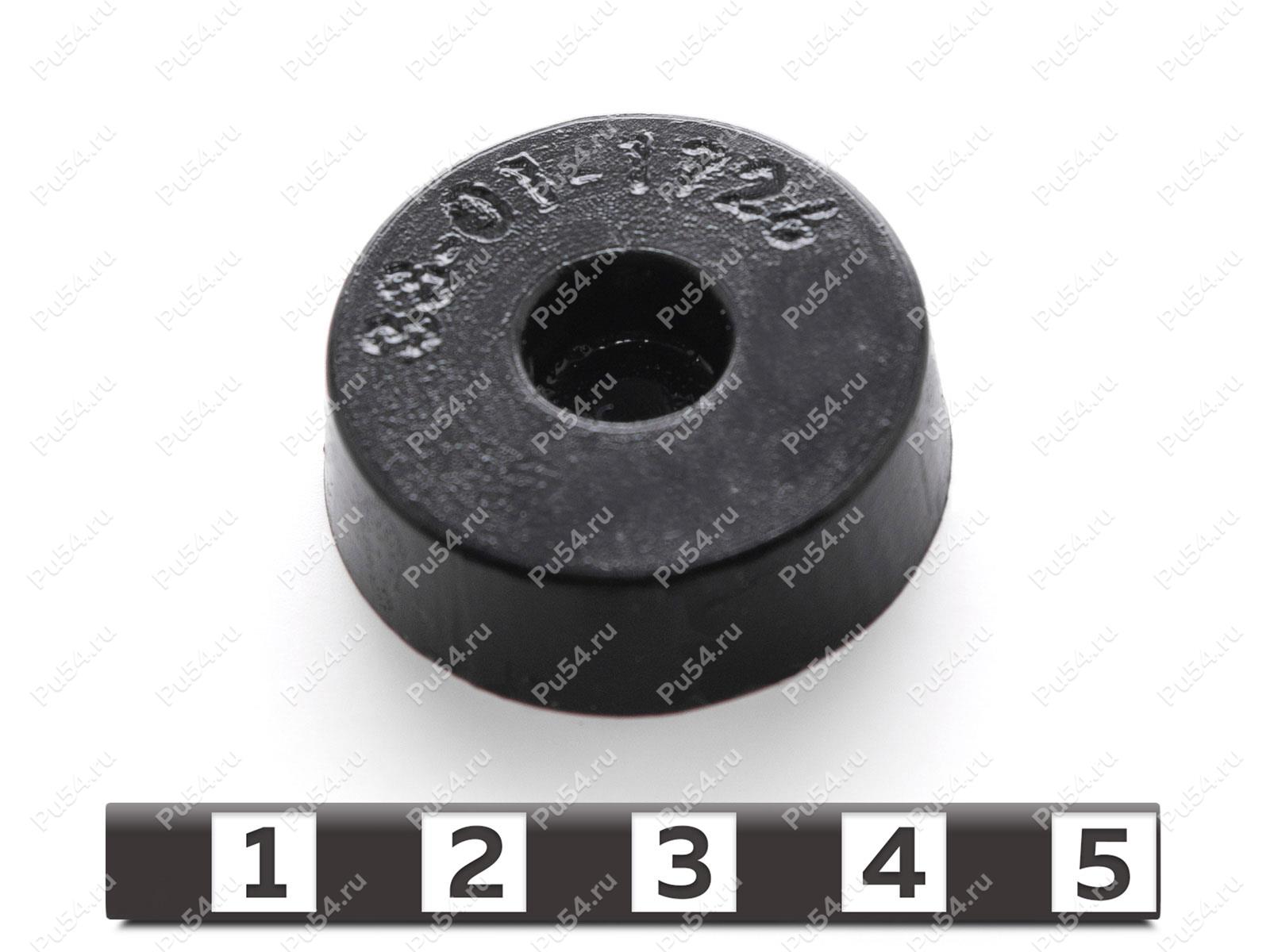 Ножка приборная d32 x d5 x H10, Código de product 33-01-1726, Poliuretano, PU54/M80/черный, Imagen №1
