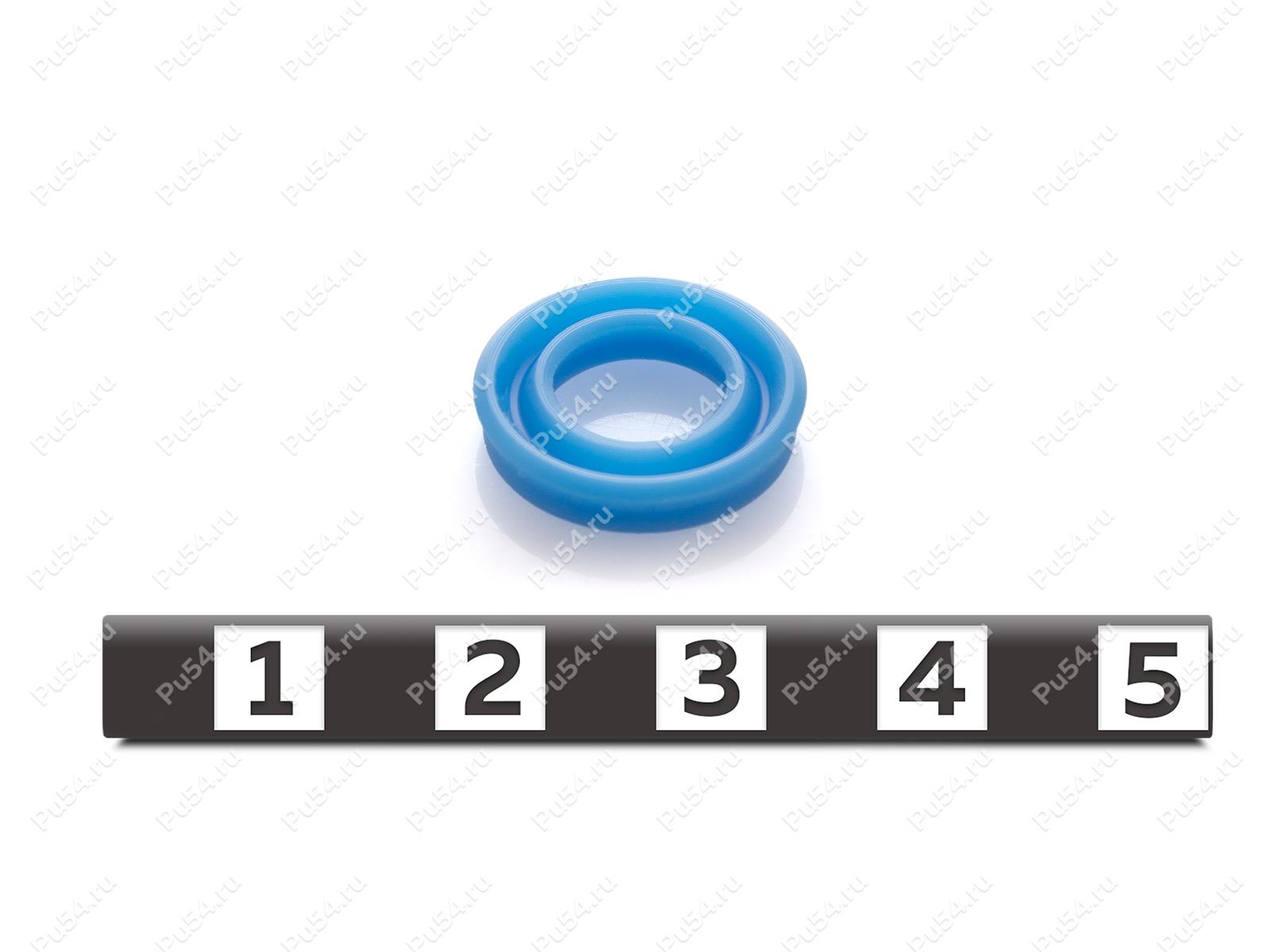Манжета 16x10x3,1 1013 (SL15332; 80J-M2), Código de product 70-00-11030, Poliuretano, PU54/M87/синий, Imagen №1