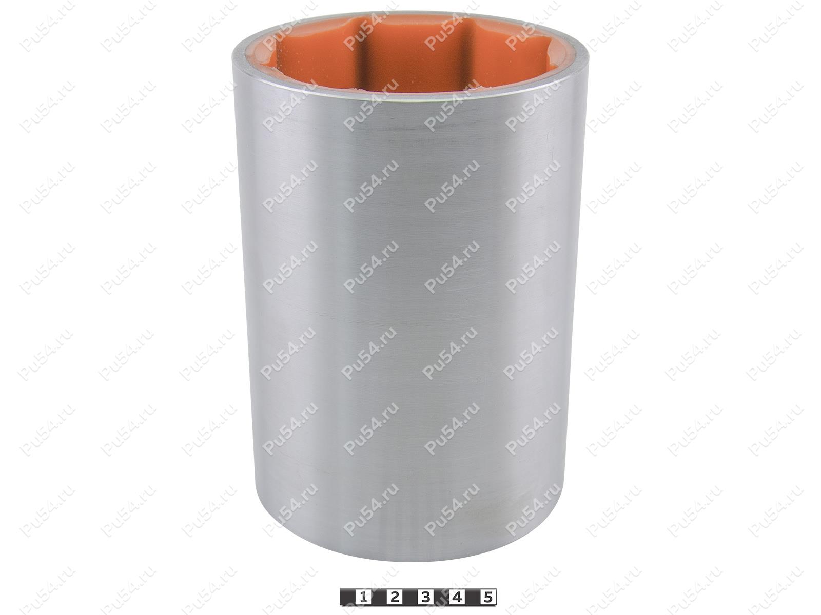 Cojinete de polímero-metal D 115 x D 90 x H 160, Código de product 33-01-1207, Poliuretano, PU54i/K72/темно-оранжевый, Imagen №1