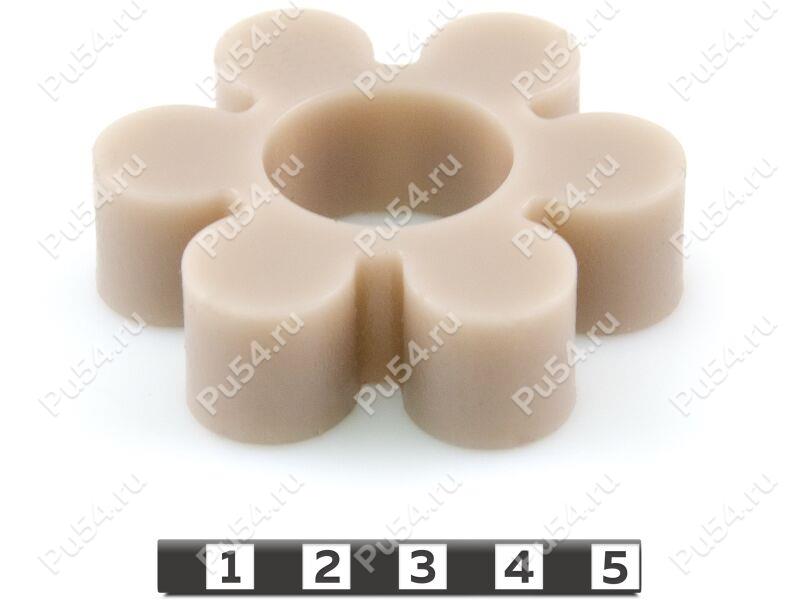 Piñón de acoplamiento elástico 67*28*18 (6 vigas), Código de product 33-01-1118, Poliuretano, PU54/M92/бежевый, Imagen №1