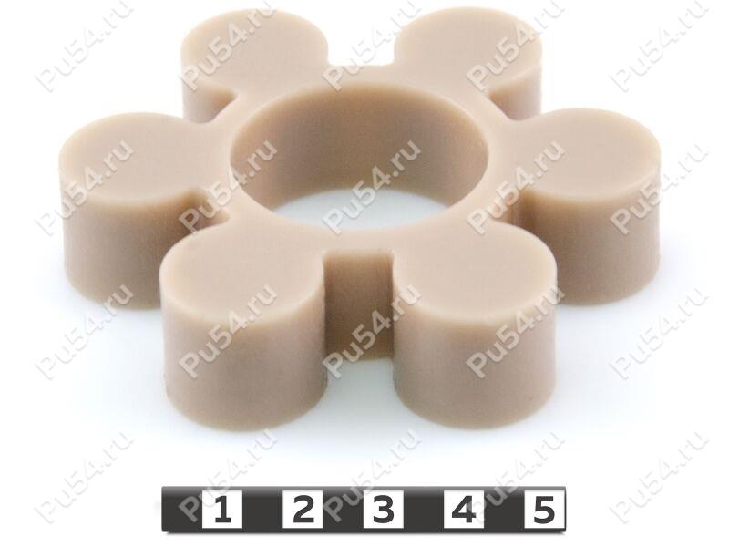 Piñón de acoplamiento elástico 80*34*18 (6 vigas, d 21), Código de product 33-01-1121, Poliuretano, PU54/M92/красный, Imagen №1