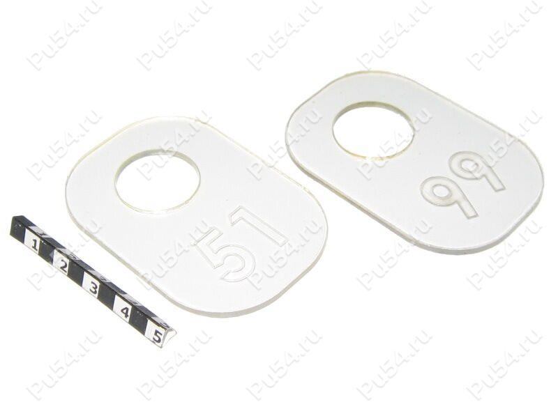 Plastic transparent numbered check set (51 - 99), Código de product 56-20-0092, Poliuretano, Imagen №1