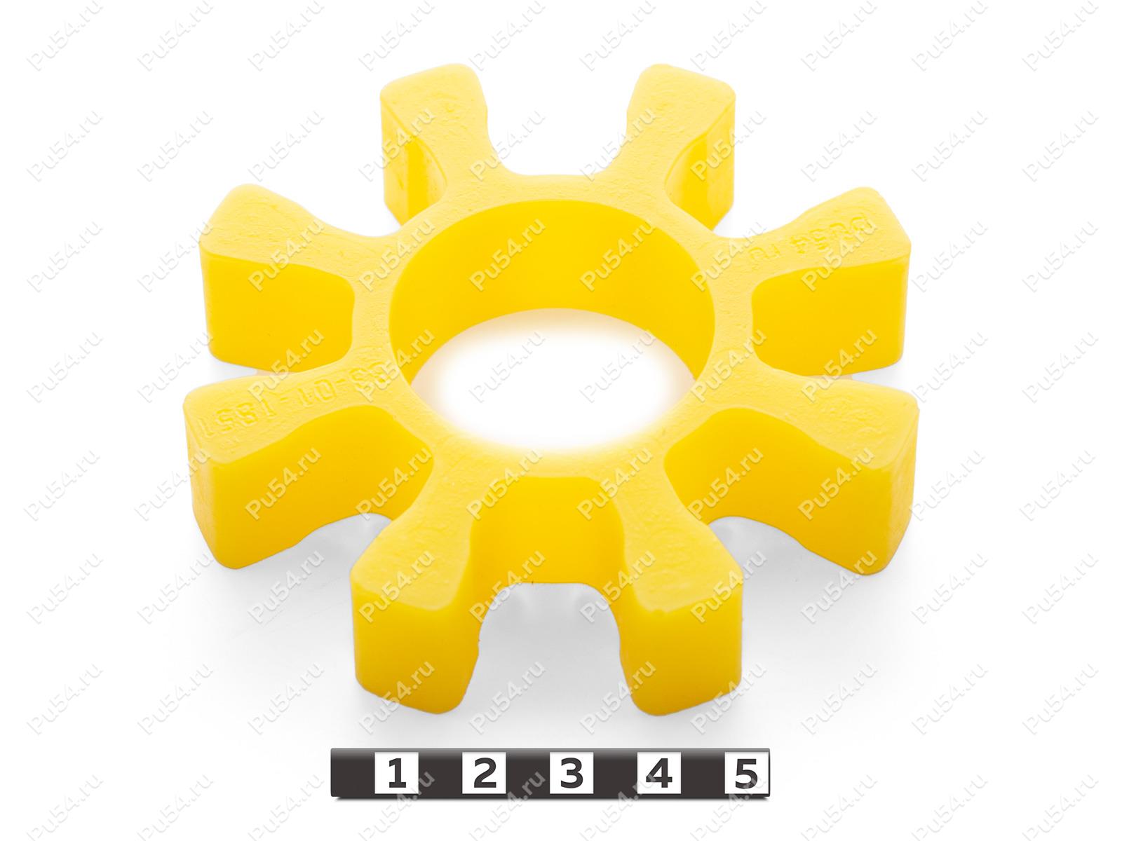 Вставка упругой муфты D94 x d40 x H20, Código de product 33-01-1851, Poliuretano, PU54/M95/желтый, Imagen №1