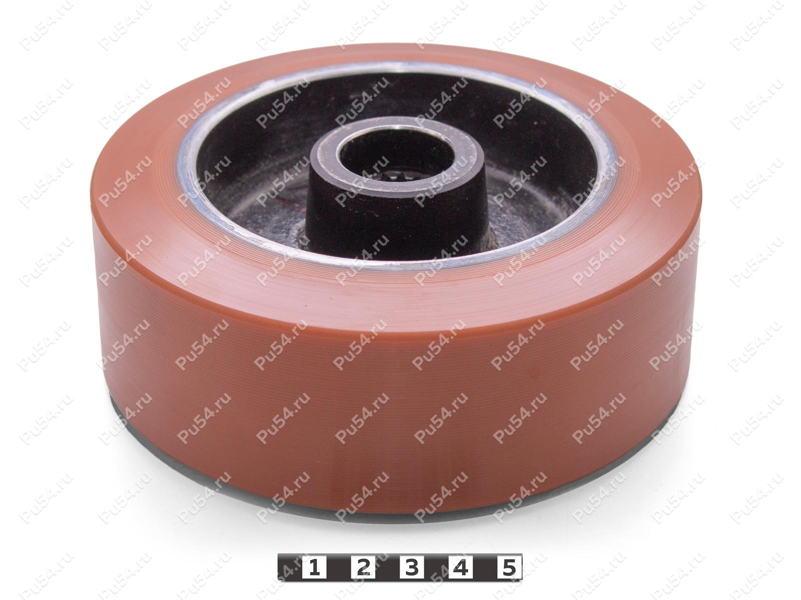 Колесо D140 x d103 x H55 (восстановление), Código de product 333-01-1232, Poliuretano, PU54Q/E95коричневый, Imagen №1