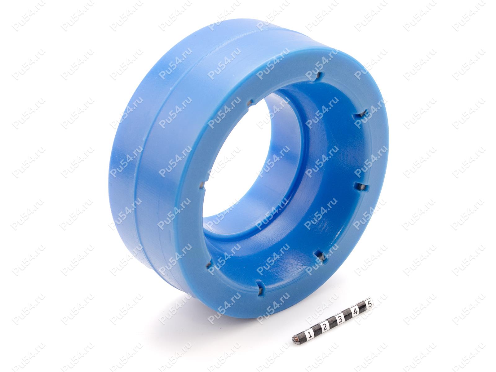 Upper spiring spacer, front suspension, Código de product 19-12-3312, Poliuretano, PU54/M87/синий, Imagen №1