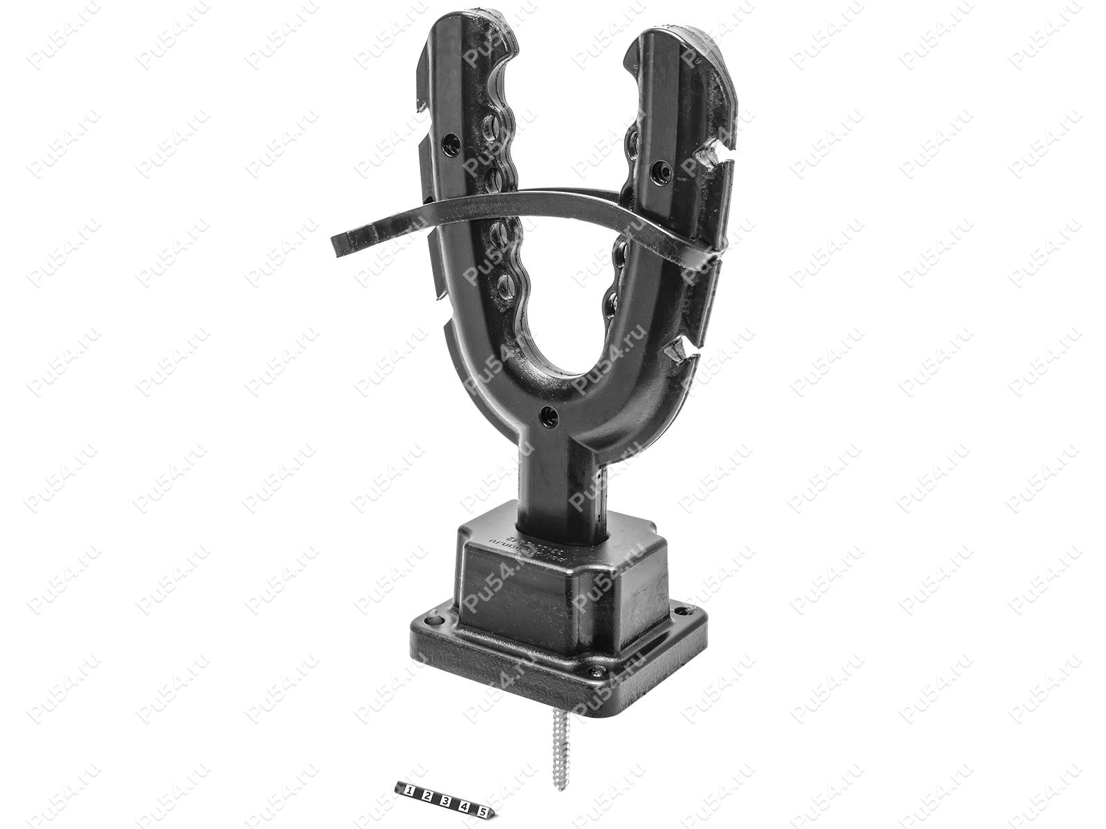 Montaje tirachinas con base reforzada (tornillo autorroscante), Código de product 33-20-0442-C, Poliuretano, negro, Imagen №1