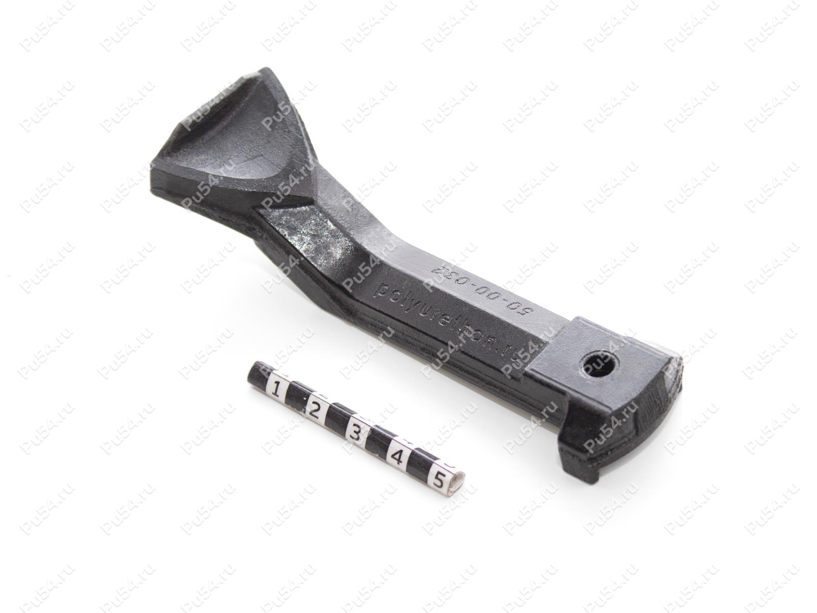 Snowmobile hood strap., Código de product 50-00-032, Poliuretano, PU54/M71/negro, Imagen №1