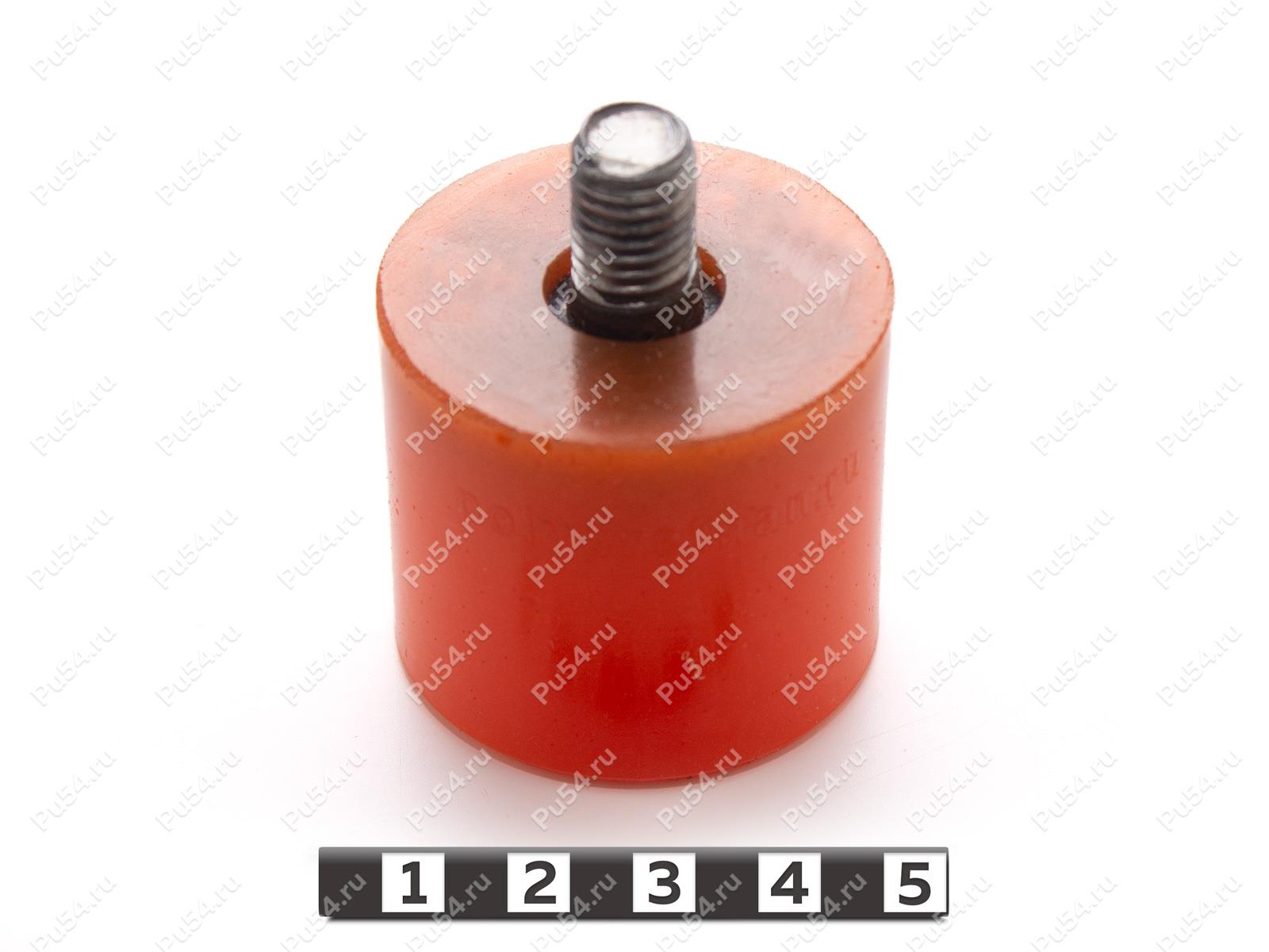 Буфер D 40 x H 48 (М10), Código de product 33-12-029, Poliuretano, PU54/M72/оранжевый, Imagen №1