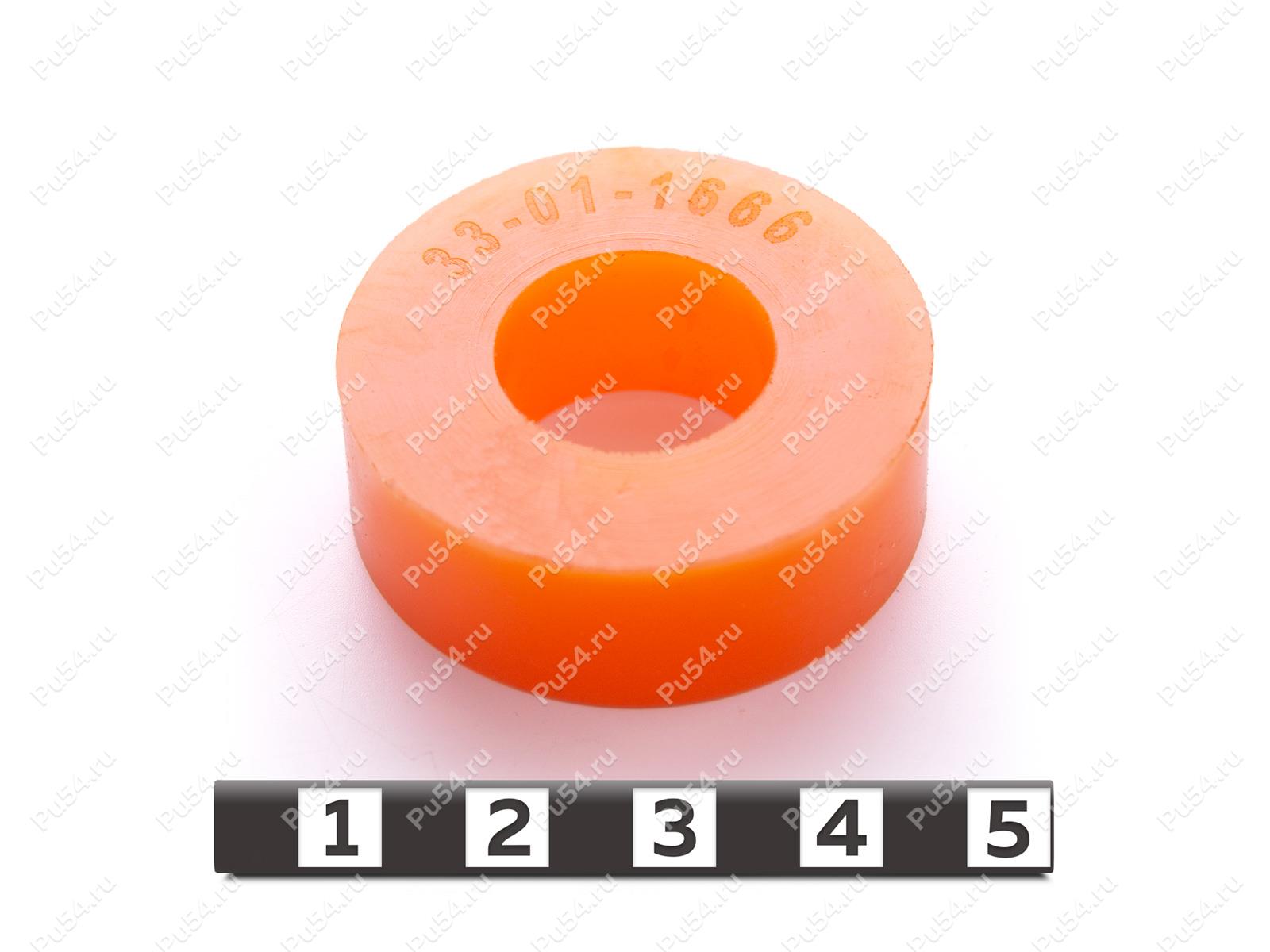 Прокладка D38 x d18 x H13, Código de product 33-01-1666, Poliuretano, PU54/M72/оранжевый, Imagen №1