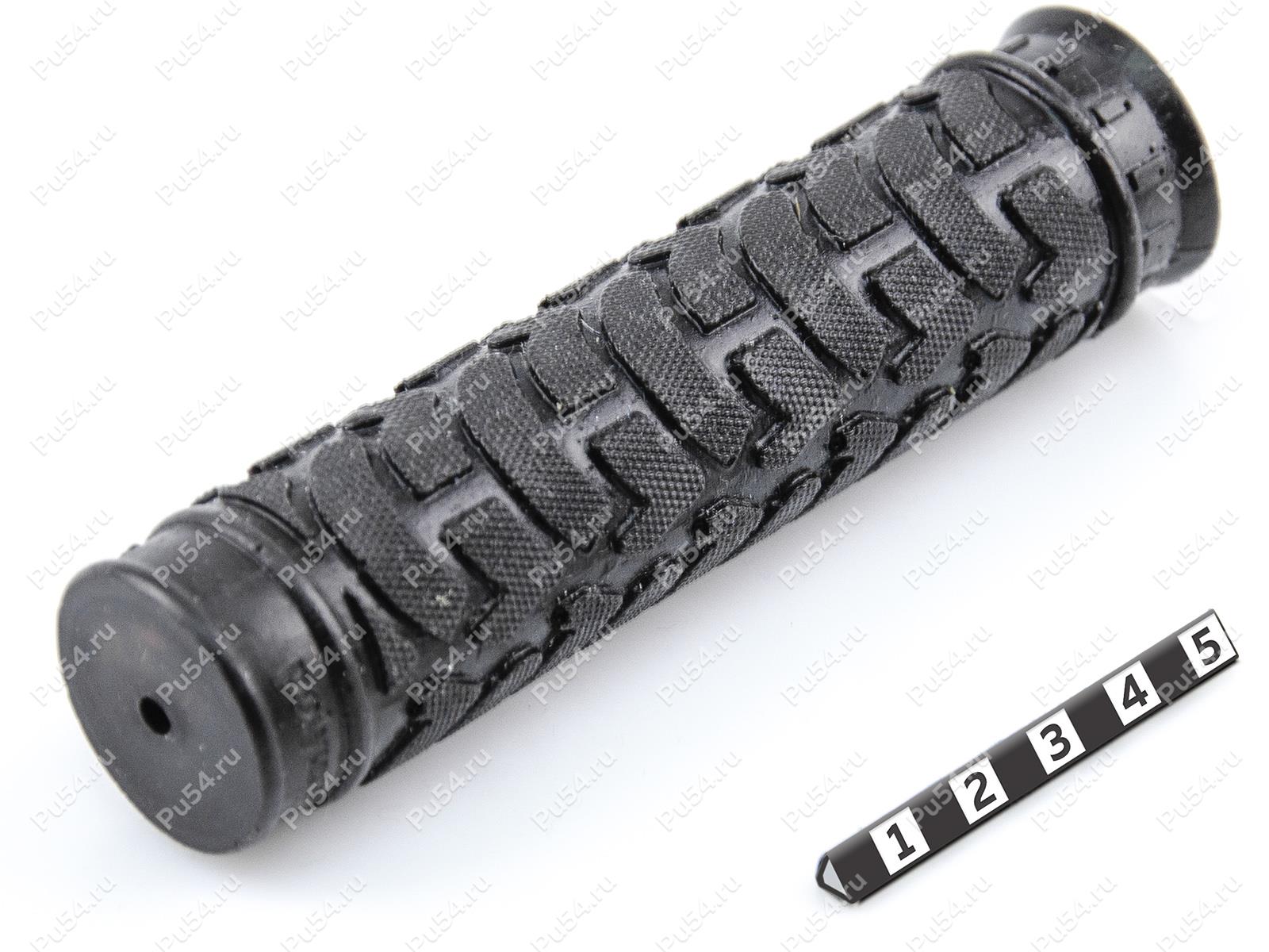 Funda (cubierta) de mango 21*124, poliuretano para bicicleta, Código de product 33-15-140, Poliuretano, PU54/K65/negro, Imagen №1