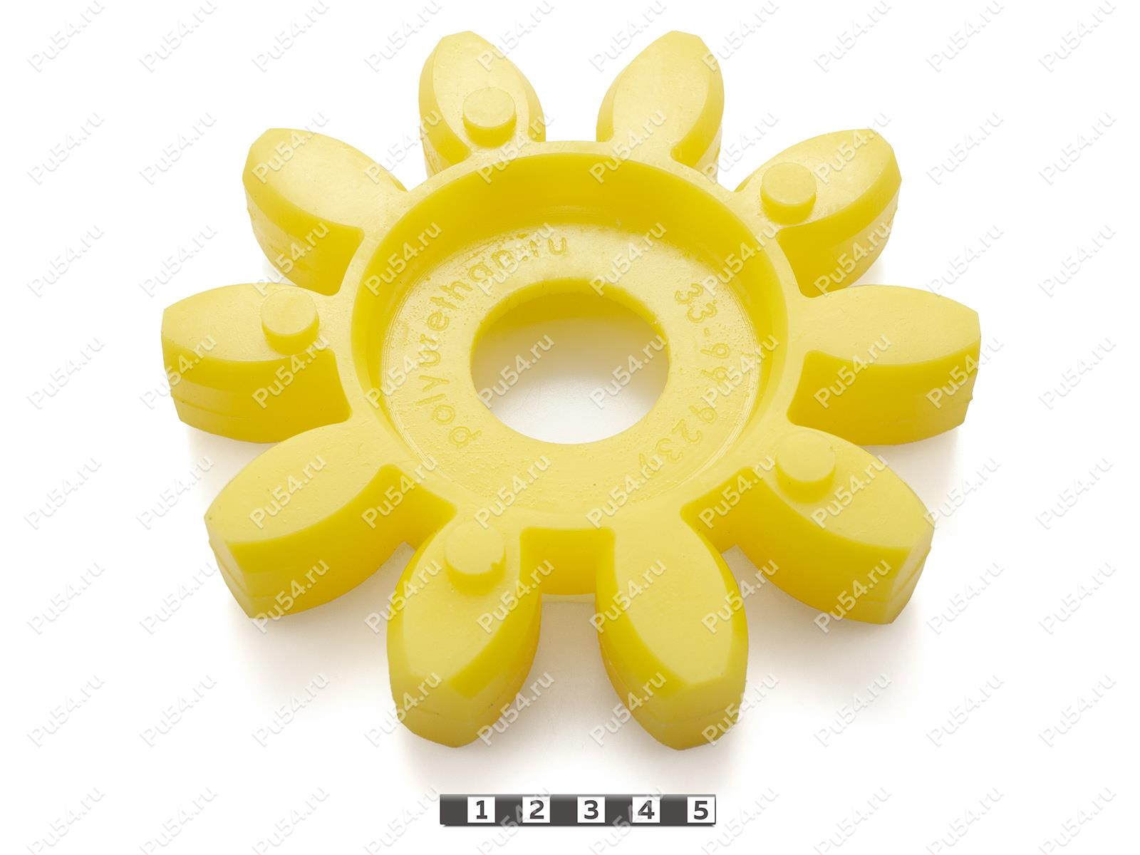 Эластичный элемент муфты ROTEX GS, аналог ROTEX GS 75, Código de product 33-99-9239, Poliuretano, PU54/M95/желтый, Imagen №1