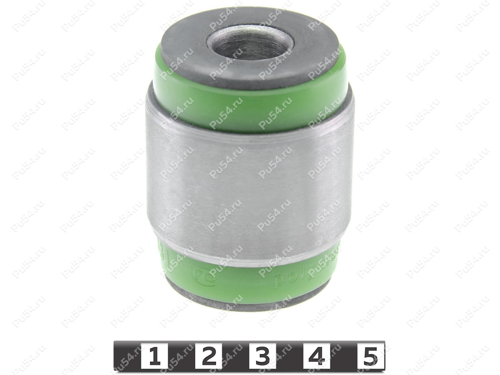 Buje del cubo de la suspensión trasera al brazo inferior, presionado, Código de product 7-06-1831, Poliuretano, PU54/M80/verde, Imagen №1
