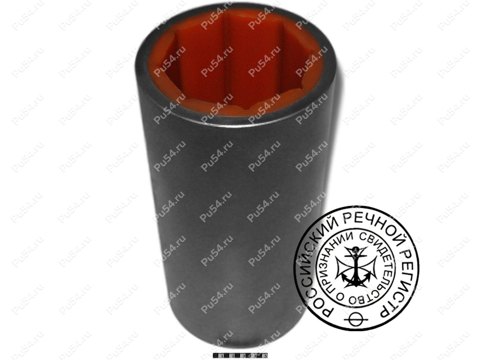 Cojinete lubricado por agua, Código de product 39-01-100, Poliuretano, PU54i/K72/темно-оранжевый, Imagen №1