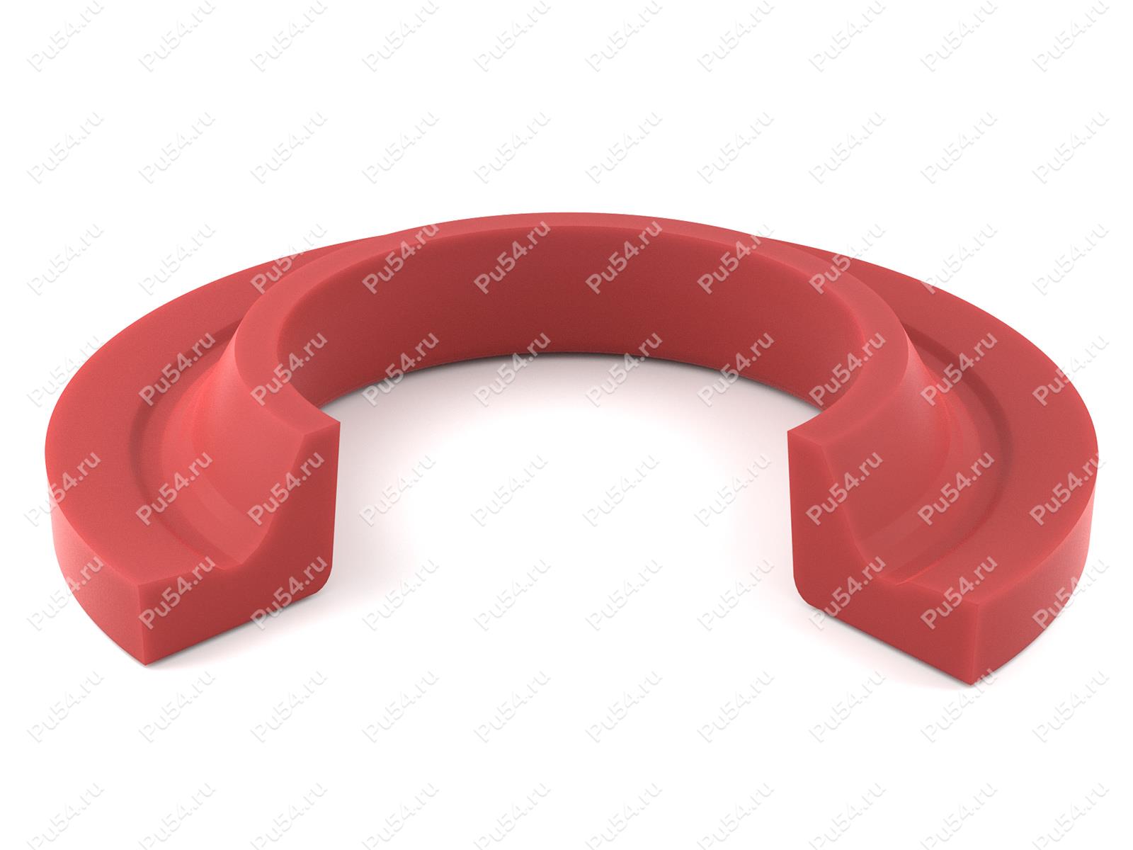 Грязесъемник 1-25 ГОСТ 24811-81 (24х35х2*4), Código de product 70-02-1012, Poliuretano, PU54/M92/красный, Imagen №1