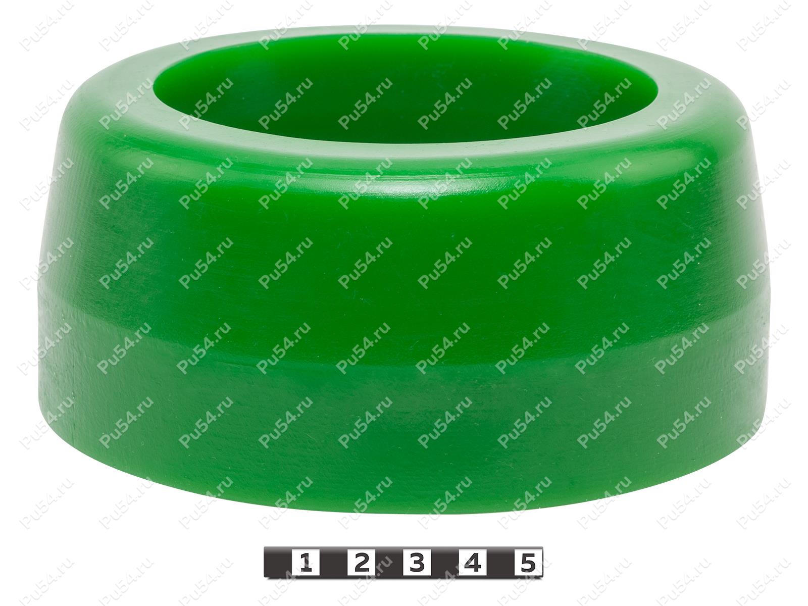 Spring spacer, rear suspension (lift +30 mm), Código de product 7-12-0323, Poliuretano, PU54/M80/verde, Imagen №1