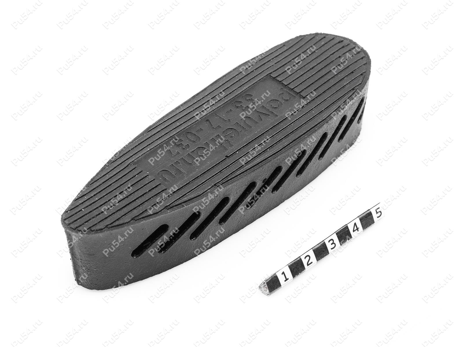 Recoil pad 122*38, 25mm, Código de product 33-17-037, Poliuretano, PU54/M71/negro, Imagen №1