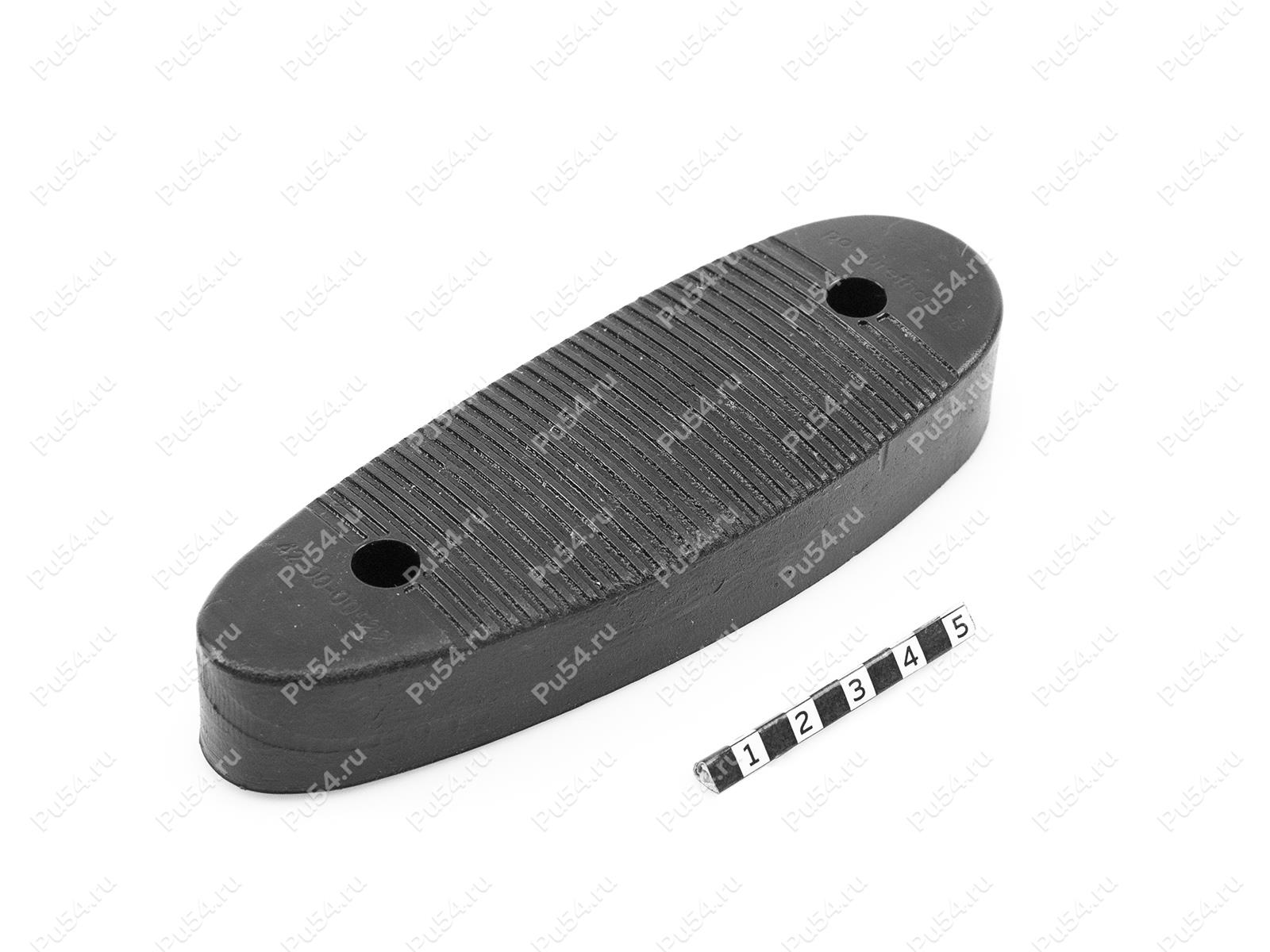 Recoil pad 145*49, 22mm, hole to hole center 91mm, Código de product 42-00-00522, Poliuretano, PU54/M71/negro, Imagen №1