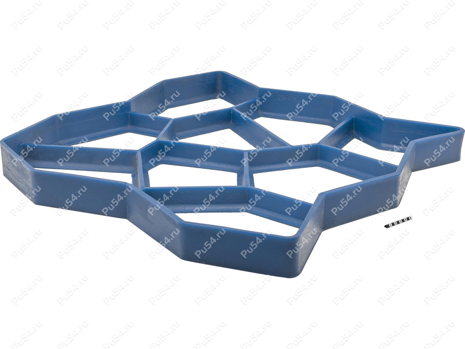 Paving slab casting mold, Código de product 34-03-001, Poliuretano, PU54/M92/красный, Imagen №1