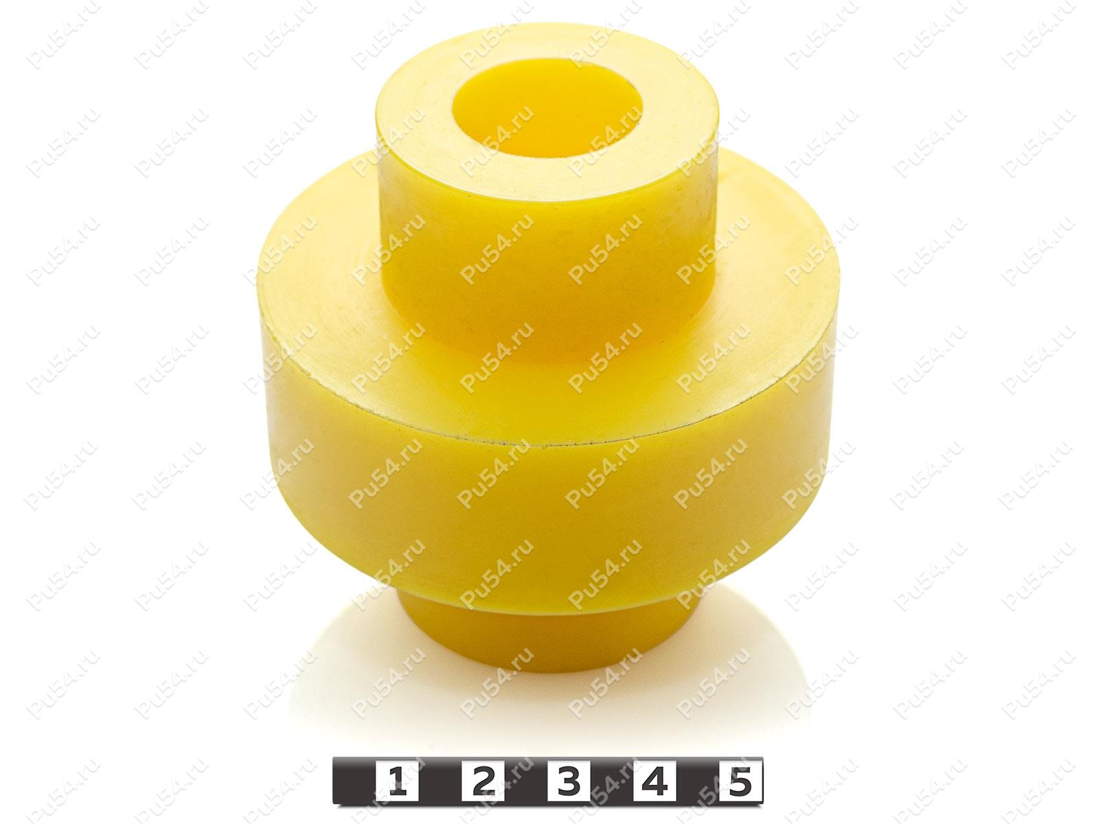 Ролик D 70 * d 22 * H 70, Código de product 33-01-1344, Poliuretano, PU54/M95/желтый, Imagen №1