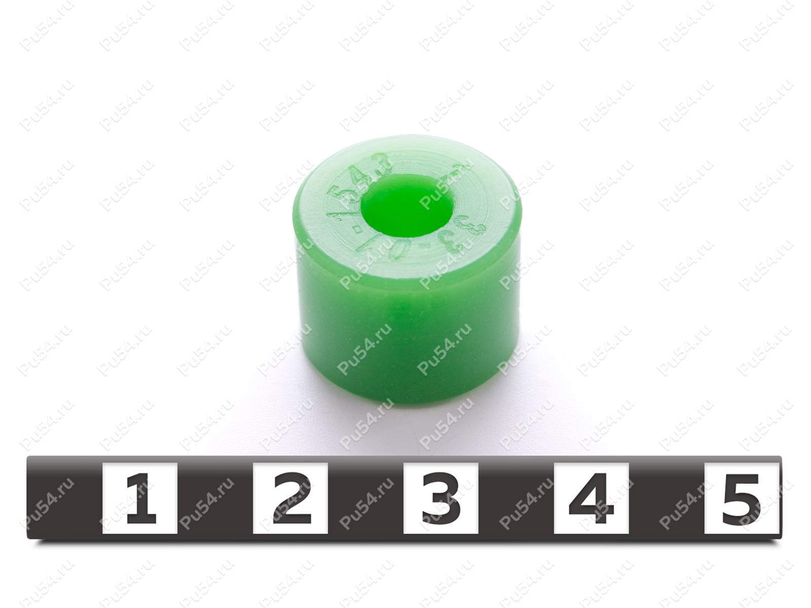 Съемник D1 6.5мм D3 16мм H1 12мм (с фасками), Código de product 33-01-1543, Poliuretano, PU54/M80/зеленый, Imagen №1