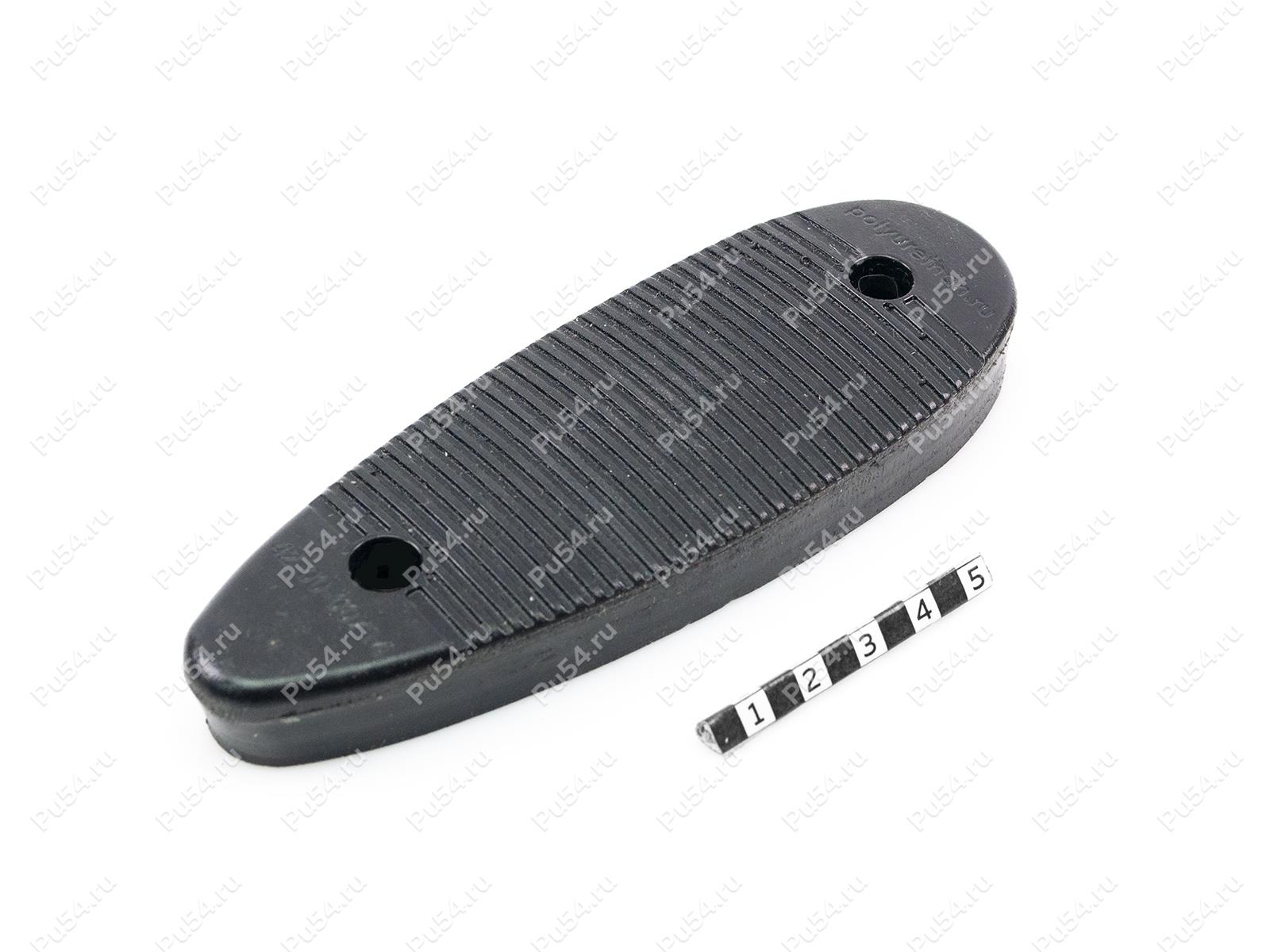 Recoil pad 138*48, 14mm, hole to hole center 91mm, Código de product 42-00-00714, Poliuretano, PU54/M71/negro, Imagen №1