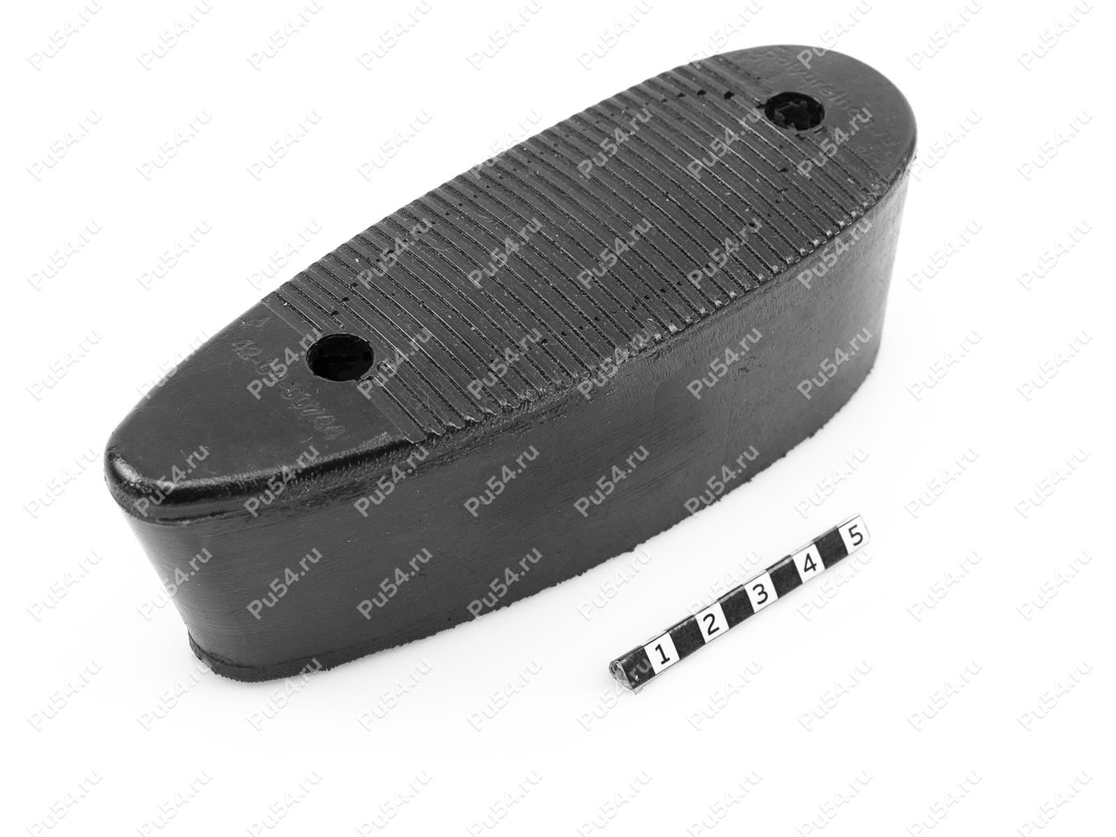 Recoil pad 138*48, 49mm, hole to hole center 91mm, Código de product 42-00-00744, Poliuretano, PU54/M71/negro, Imagen №1