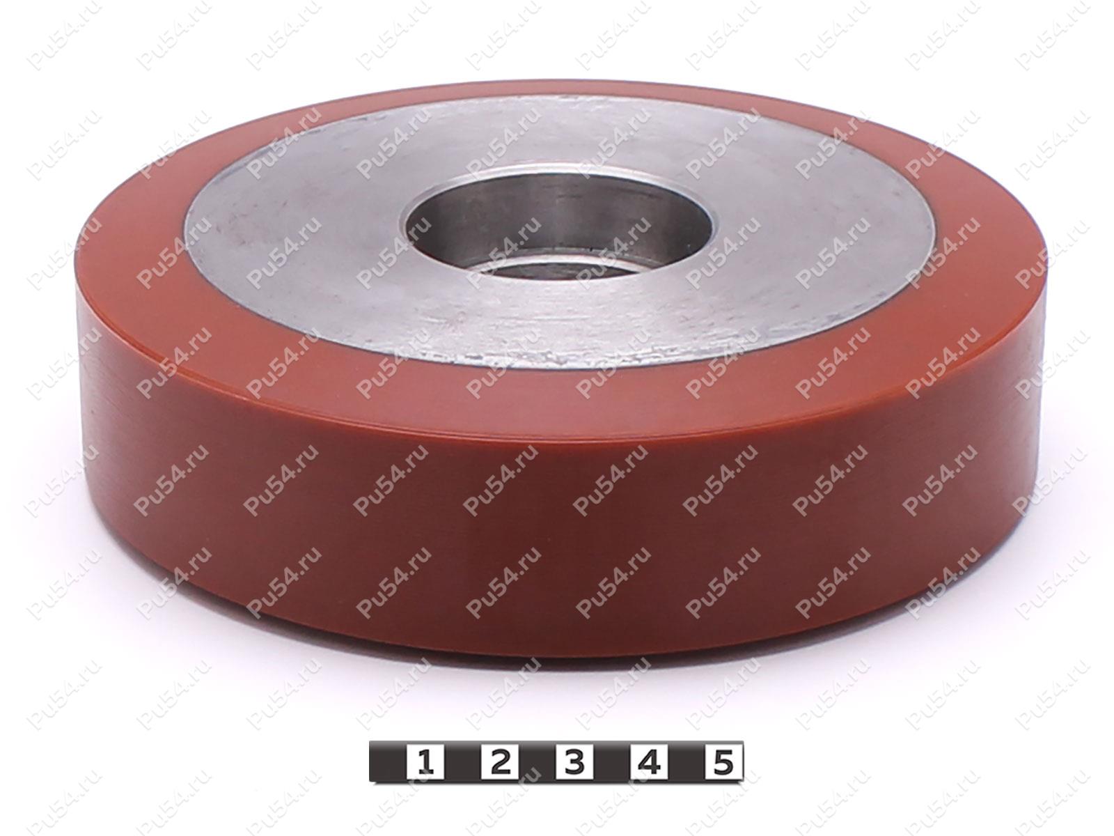 Колесо D149 x d119 x H40 (восстановление), Código de product 333-01-1156, Poliuretano, PU54/M92/коричневый, Imagen №1