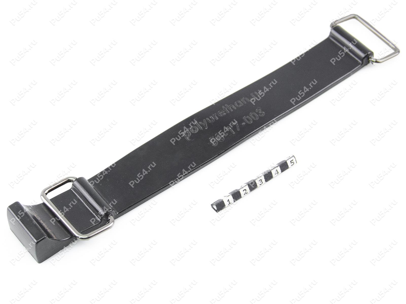 Accumulator bracket strap, Código de product 50-17-003, Poliuretano, PU54/M71/negro, Imagen №1