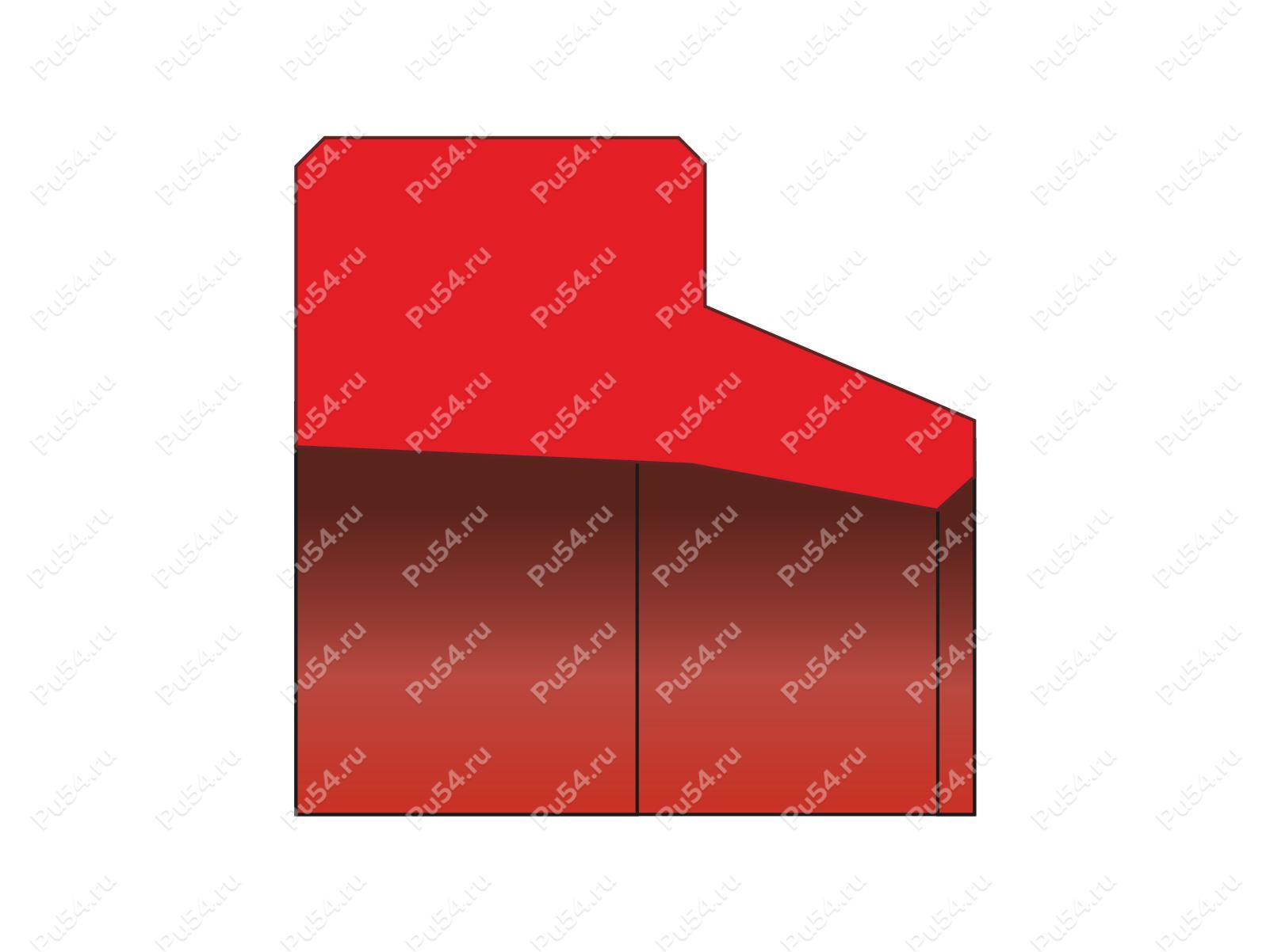 Грязесъемник 19x26x22,4x2,8/4 аналог A5 Parker, Código de product 70-02-2352, Poliuretano, PU54/M92/красный, Imagen №1